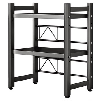 Multifunctional microwave oven storage rack