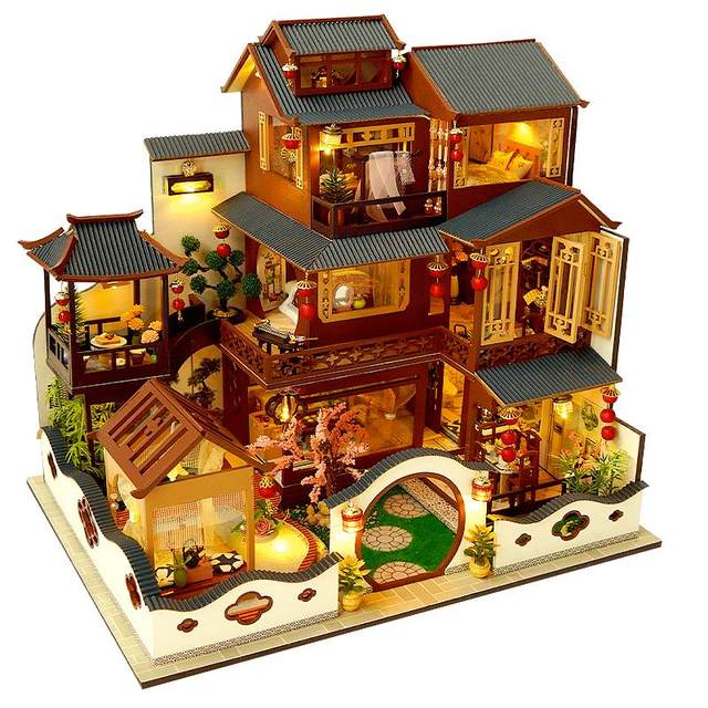 Villa handmade architectural splicing gift model