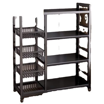 Kitchen multi-functional floor-standing storage rack multi-layer