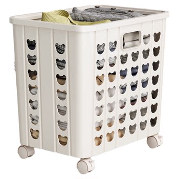 Household foldable storage basket