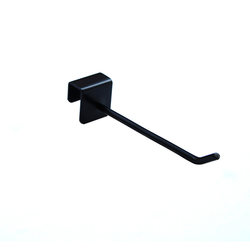 Bold card black and white card tube hook 1.0 cm bayonet square tube beam shelf jewelry hook 20mm square tube straight hook