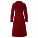 La Koradior women's new autumn and winter temperament waisted double-breasted mid-length coat