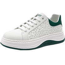 Mark Huafei mens shoes summer hollow white shoes 2024 new lightweight sports casual shoes mens breathable sneakers