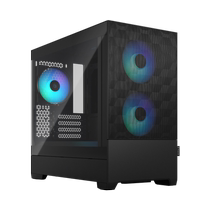 Fractal technology chassis Pop Air mid-tower ATX air-cooled white side-transparent bottom-mounted heat dissipation and sound insulation desktop