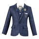 儿童西装套装小主持人英伦风朗诵西服男童钢琴演出服周岁生日礼服