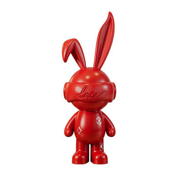 Trendy rabbit cupid rabbit floor-standing large ornament
