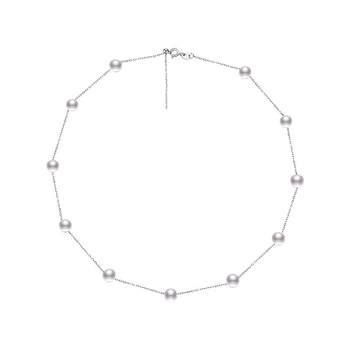 Demi s925 silver gypsophila pearl collarbone necklace for women