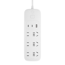 Lenovo Xiaoxin 65W gallium nitride plug-in strip multi-hole socket long-line plug-in board safety protection drag line board