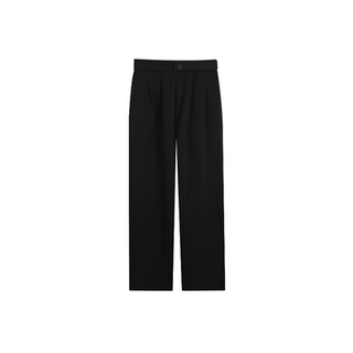 Черные брюки мужские новые осенние прямые длинные брюки