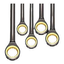 Two-way fast torx ratchet wrench industrial grade small open dual purpose wrench automatic hardware tool set