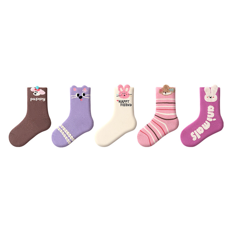 Girls Socks Spring and Autumn Girls Mulberry Silk Stockings