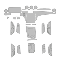 22-24款奔驰c级中控膜c260l屏幕膜glc车内用品装饰大全内饰保护膜