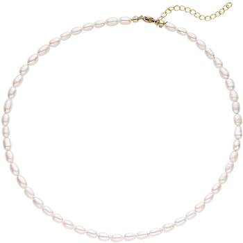 Women's natural freshwater pearl necklace light luxury luxury