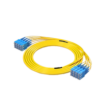 Fiber optic cable bundle fiber jumper branch cable single mode indoor pigtail cable four core 4 core 6 core 8 core 12 core 24 core 48 core bundled pigtail cable without splicing SC FC LC bundled jumper pigtail