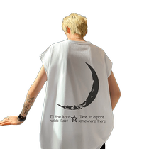 Sexual Tension Wear Mens Vest Summer 2024 New Print Design Handsome Loose Teenagers Round Neck Sleeveless
