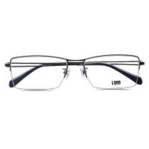 LOHO optical frames new mens trendy half-frame titanium frame glasses frame fashion ultra-light myopia glasses DS036