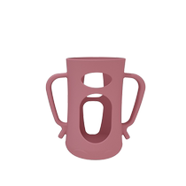 Suitable for pigeon third generation glass bottle protective cover accessories anti-fall cover wide caliber universal silicone cover with handle