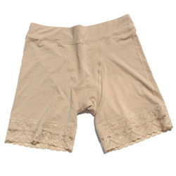 ຜ້າຝ້າຍບໍລິສຸດ inseam Caitian 2 ຄູ່ຂອງກາງເກງແອວສູງແອວຂອງແມ່ຍິງຄວາມປອດໄພ pants ຕ້ານການເປີດເຜີຍຂອງແມ່ຍິງ summer lace bottoming ກາງເກງຄວາມປອດໄພຂະຫນາດໃຫຍ່