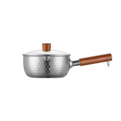 Supor Japanese-Style Yukihira Pot, Thickened Stainless Steel Small Milk Pot, Household Single-Serving Pot, Baby Food Supplement Pot, Instant Noodle Pot