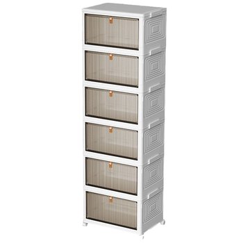 Folding with bottom wheel movable and larger mounting-free shoe box