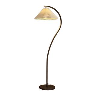 Cream style pleated floor lamp for sofa decoration