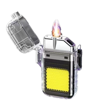 (Available now) Multifunctional arc lighter portable lighting LED work light strong light rechargeable flashlight