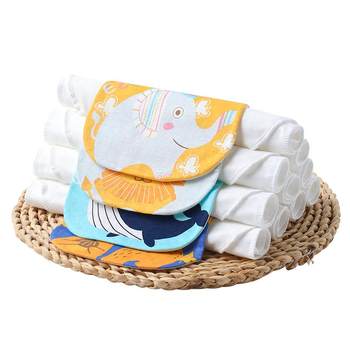 Jialiya sweat-absorbent towel pure cotton kindergarten baby male and women large pad baby back cotton gauze ຜ້າເຊັດເຫື່ອເດັກນ້ອຍ