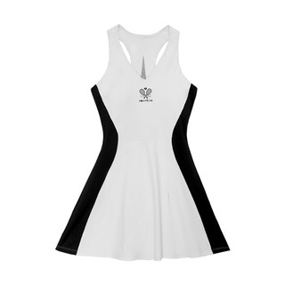 巴黎塔网球连衣裙女带胸垫显瘦凉感速干运动服短裙送底裤PomPeche