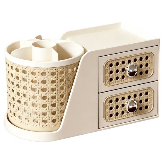Medieval style tissue box, high-end remote control storage box, living room coffee table, dresser, retro light luxury desktop paper box
