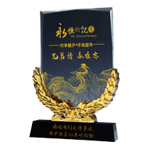 Give souvenirs to your comrades after retirement. Veterans’ retirement engraved gifts. Customized corporate anniversary crystal medal ornaments.