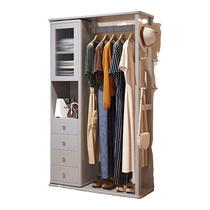 Signmaker coat rack indoor household storage rack solid wood Chinese style clothes hanger floor-standing vertical rotating fitting mirror hanger