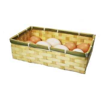 Square bamboo basket storage basket steamed bun basket bamboo product basket