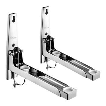 Stainless steel microwave oven bracket kitchen storage rack wall hanging hanging storage rack storage rack oven rack supplies equipment