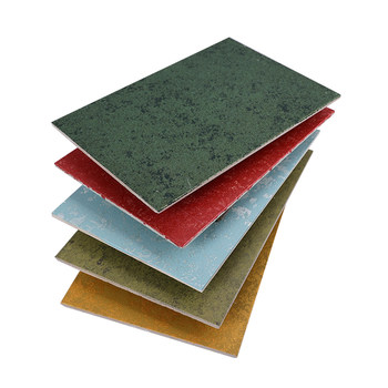 Artistic gilt plate rust patina plate flexible stone