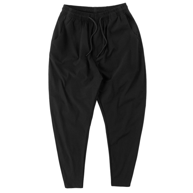 Summer ice silk thin cropped pants drooping casual trousers