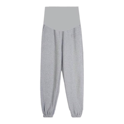 Maternity Pants for Spring, Autumn, and Winter, Loose Fit, Plus Size, Tapered, Sporty, Casual, Fleece-Lined, Thickened, Long Leggings, Maternity Wear
