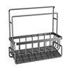 Stainless steel sink double pole rag drain rack