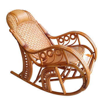 Plant natural household leisure nap rattan chair for the elderly