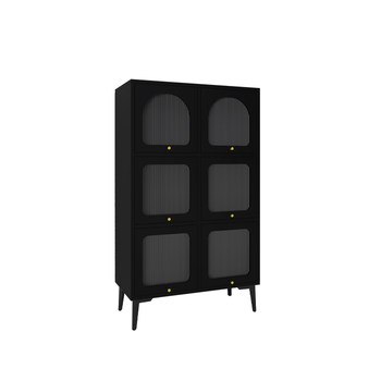 Nordic display cabinet with door bookcase creative plaid bookcase