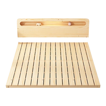 Xiaoxiu Hengya solid wood bed frame simple rental room tatami hard bed board double 1 8m single folding row frame