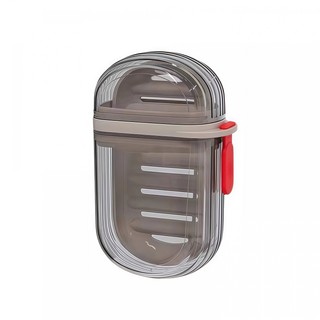 Soap dish travel portable sealed drain box with lid