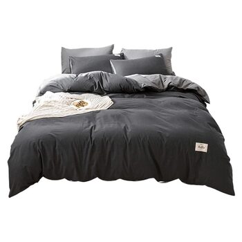 Nanjiren pure cotton washed cotton bed four-piece set 100% cotton 2025 new bed sheet quilt cover quilt cover bed sheet three-piece set