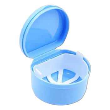 Storage denture box full of mouth soaking dentures for elderly people cleaning box with filter storage box retainer denture box portable