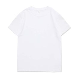 (Buy one get one free) 200g Xinjiang round neck pure white bottoming heavy T-shirt pure cotton short-sleeved T-shirt for men and women loose