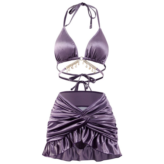 Damen-Badeanzug mit geteiltem Rock im neuen Stil 2025