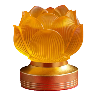 New household glazed lotus everlasting lamp