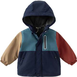 【轻松衣】戴维贝拉儿童加绒外套冬装男童女童防水防风衣服童装