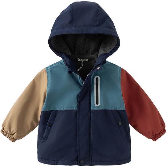 【轻松衣】戴维贝拉儿童加绒外套冬装男童女童防水防风衣服童装