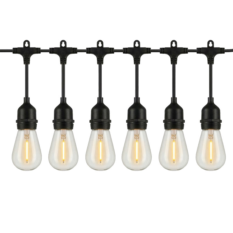 Waterproof string light s14 outdoor balcony led solar dew