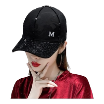 Trendy hats for women spring trendy brand versatile peaked caps spring shiny fashionable casual ins sun visor ball caps